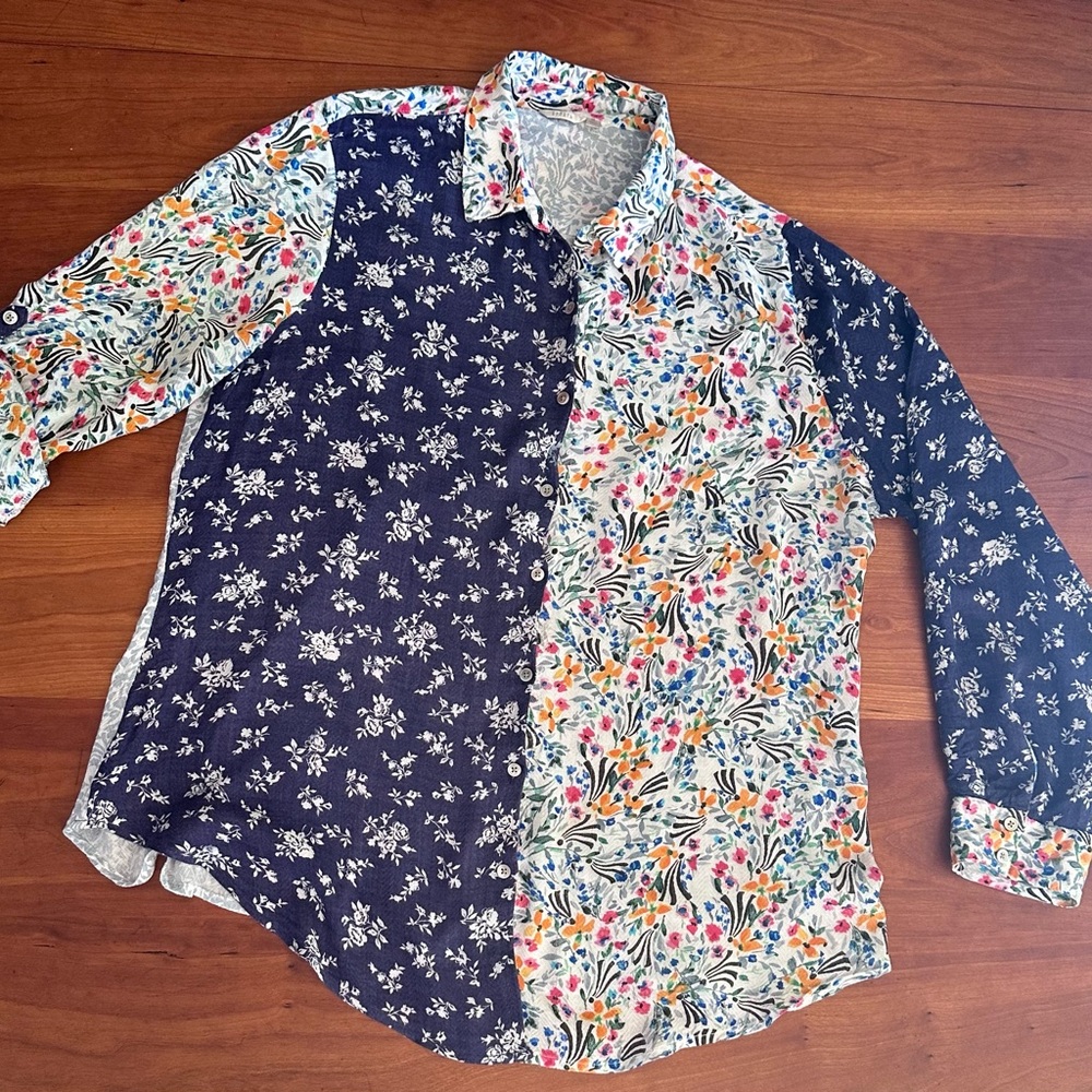 Fun multicolored blouse XL